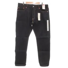 ユニクロ UNIQLO タグ付き セルビッジ レギュラーフィット ジーンズ デニムパンツ 38 ストレート ダークインディゴ /AE