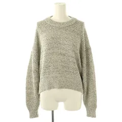 ヒューマンウーマン HUMAN WOMAN 24SS カラーミックスニット セーター 長袖 M 白 ホワイト 黒 ブラック /AT ■OS