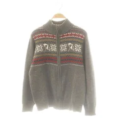 アーノルドパーマー Arnold Palmer ニットジャケット ブルゾン ジップアップ 3 グレー マルチカラー /DF ■OSのサムネイル