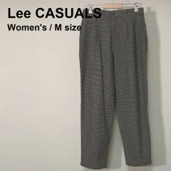 Lee（リー）CASUALS 千鳥格子 テーパードスラックス グレー 12 MED レディース 古着