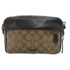 コーチ COACH クラッチバッグ セカンドバッグ シグネチャー ロゴ PVC 茶 ブラウン F50715 /JS