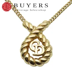 【中古】 クリスチャンディオール ネックレス CDロゴ メタル ゴールド GP メッキ アクセサリー レディース 女性 Christian Dior