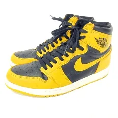 ナイキ NIKE 555088-701 AIR JORDAN 1 RETRO HIGH OG POLLEN エアジョーダン スニーカー 28cm イエロー ブラック A1210