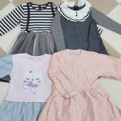 120-130 S フィット チェック柄ワンピース 外