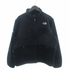 ザノースフェイス THE NORTH FACE シュプリーム 19SS Arc Logo Denali Fleece Jacket フリースジャケット 切替 ナイロン ジップアップ NA11903I 黒 ブラック M ☆AA★のサムネイル