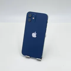 iPhone 12 128GB SIMフリー MGHX3J/A スマートフォン ブルー バッテリー最大容量81%【C5653-C】