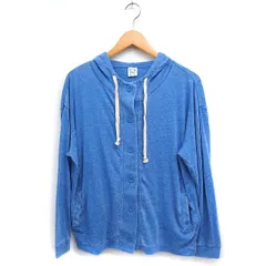 アールエヌエーエヌ RNA-N ニット ボタン パーカー 無地 綿混 M ブルー 青 /FT15