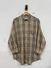 (L)BURBERRY バーバリー ノヴァチェック ワンポケット シャツ