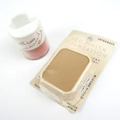 資生堂 インテグレート プロフィニッシュファンデーション/チーク 2点セット コスメ まとめて レディース SHISEIDO 【中古】