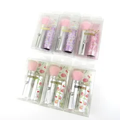 サンリオ 携帯用 メイクアップブラシ 6点セット 未使用 ハローキティ マイメロディなど まとめて 大量 箱キズ有 レディース SANRIO