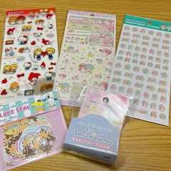 日本限定 Sanrio デコシール ステッカー フレークシール マスキングテープ 5個 まとめ セット