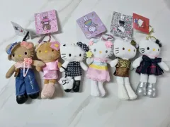 6個まとめ ロング・リー ハローキティ ぬいぐるみ キーリング ぬい