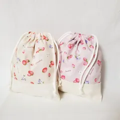 sale ハンドメイド コップ袋 給食袋 巾着袋 2枚セット