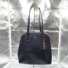 COACH（コーチ）レザー トートバッグ F57522 ネイビー A4 通勤通学