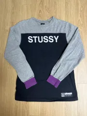 STUSSY バイカラー ロングスリーブ Tシャツ