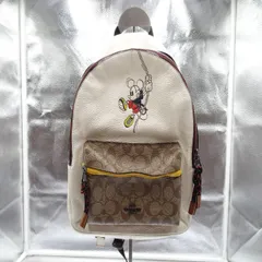 COACH コーチ ミッキーマウス ディズニーコラボ レザー リュックサック
