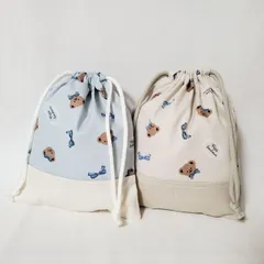 sale ハンドメイド コップ袋 給食袋 巾着袋 2枚セット