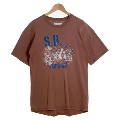 Maison Martin Margiela メゾンマルタンマルジェラ 13SS プリント ドッキングTシャツ ブラウン S30GC0410 Size F