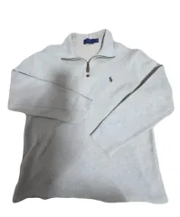 ポロ ラルフローレン ハーフジップ コットン ニット M