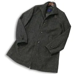 【美品】 g-stage ジーステージ 秋冬 ウール★ ツイード調 スタンドカラー シングル コート Sz.46 メンズのサムネイル