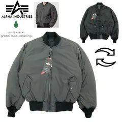 【S3642】【未使用品】ALPHA INDUSTRIES×greenlabelrelaxing アルファインダストリーズ グリーンレーベルリラクシング MA-1 フライトジャケット 別注