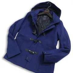 NICOLE CLUB FOR MEN ニコルクラブ フォーメン 秋冬 中綿 キルティング★ ウール ダッフル コート Sz.46 メンズ ネイビー