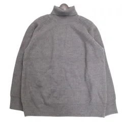 nano universe ナノユニバース 秋冬 ニット★ タートルネック セーター ラグラン ニット Sz.XL メンズ 灰