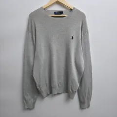 XL ポロラルフローレン ピマコットン グレー ニット