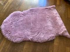 在庫処分!ムートンフリースピンク系短毛35ミリout-rp01