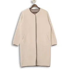 A DAY IN THE LIFE ユナイテッドアローズ 秋冬 リバーシブル★ フリース ノーカラー コート Sz.F レディース