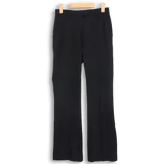 Theory セオリー 秋冬 ウール★ カシミヤ混 スラックス パンツ Sz.ウエスト58 レディース 黒 日本製