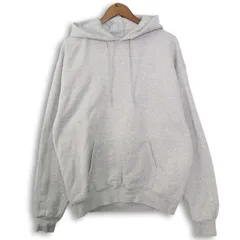 Champion チャンピオン 秋冬 ロゴ刺繍★ スウェット 裏起毛 プルオーバー パーカー Sz.L メンズ 灰 グレー