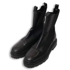 ZARA ザラ 秋冬 現行タグ★ サイドゴア ブーツ モード系 ショート シューズ 靴 Sz.39 レディース 黒