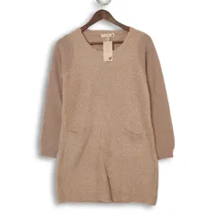 【新品 未使用】 earth music&ecology アース ミュージック＆エコロジー ウール混★ ニット ワンピース Sz.F レディース