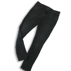 新品★ American Eagle アメリカンイーグル USED加工 ストレッチ スキニー デニム パンツ ジーンズ Sz.36 メンズ 黒 大きい