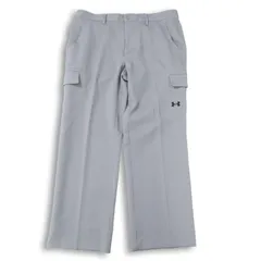 UNDER ARMOUR アンダーアーマー 通年 ロゴ★ ストライプ カーゴ スラックス パンツ Sz.91 メンズ ゴルフ グレーのサムネイル
