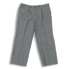 D'URBAN OPUS ダーバン 秋冬 ウール100％★ 千鳥柄 タック スラックス パンツ Sz.110 メンズ 灰 グレー 大きいサイズ 特大のサムネイル