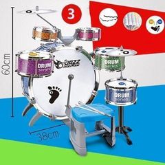 Drum Set for Kids, Mini Drum Set, Kids' Musical Instrument, Musical Instrument Toy, Kids' Drum Set, Percussion Toy, Drum Set for Practice, Percussion Instrument, Gift