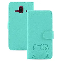 Kedic に適合する 富士通 らくらくスマートフォン F-52B ケース 手帳型 大きな花の顔の猫のパターン f52b ケース 手帳型 らくらくホン f52b カバー docomo FCNT らくらくフォン F-52B スマホケース らくらくフォン ケース 