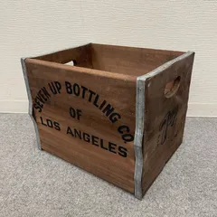 【NPA】7UP セブンアップ 木箱 1960-70s レトロ ビンテージ アンティーク