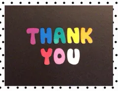 手作りアルバム仕掛け•パーツ　大きい文字　ありがとう2