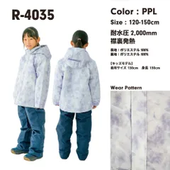 スキー/スノーボード/雪遊び　ガールズ　スキーウェア　R-4035 PPL