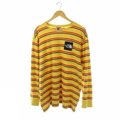 ザノースフェイス THE NORTH FACE ボーダー 長袖 カットソー ロンT XL イエロー /HK ■OS