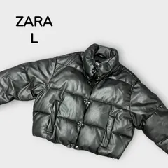 【即日発送可能】 ZARA レザーダウンジャケット