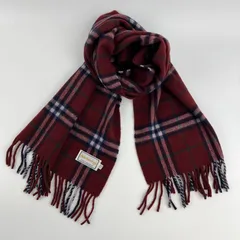 【中古】BURBERRY バーバリー ノバチェック マフラー カシミヤ マルチカラー ヴィンテージ レディース 【中古美品】HIBUOCHI VINTAGE