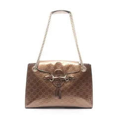 グッチ GUCCI EMILY エミリー ショルダーバッグ バッグ レザー レディース ベージュ系 295403 【中古】 グッチ GUCCI ショルダーバッグ EMILY エミリー 295403 ブロンズ