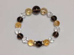 パワーストーン　天然石　ブレスレット　シトリン他　16cm　No.329