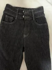 ) <ably><ブランド><ヴィンテージ> 骨盤パット ダブルボタン ハイウエスト ブーツカット