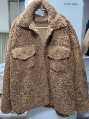 TIME タイム ブラウン フリース ジャケット