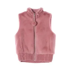 パーリーゲイツ ポンポン ファー ベスト/0サイズ/AAAJCO2012